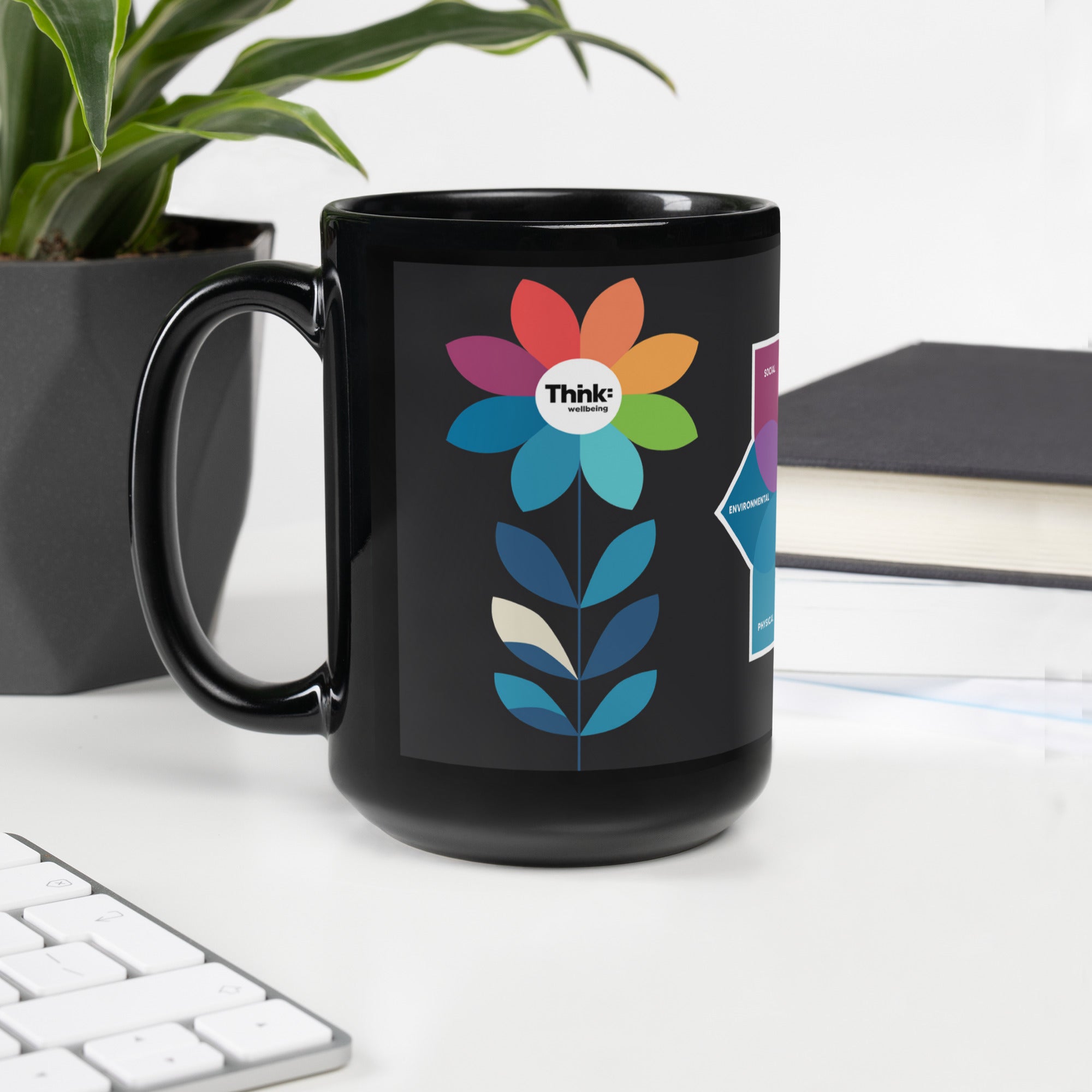 Thnk: Floral Glossy Mug
