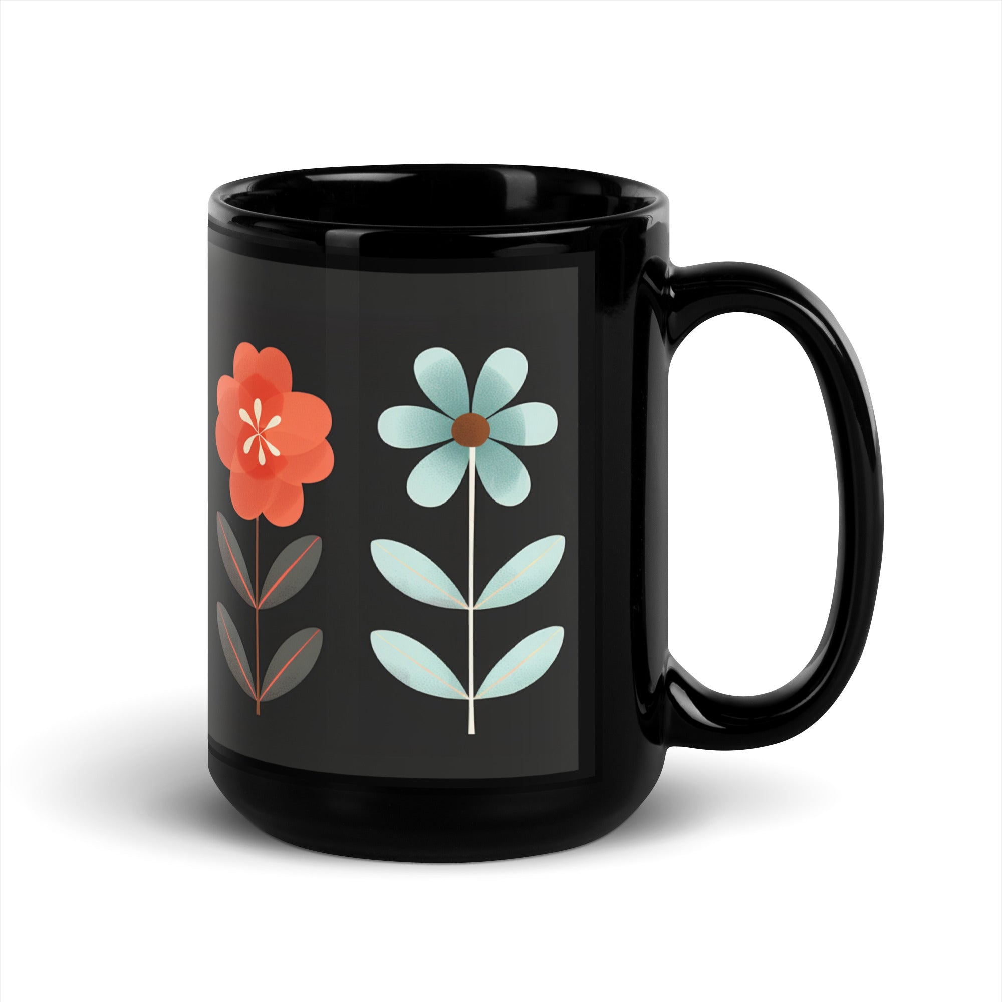 Floral Glossy Mug