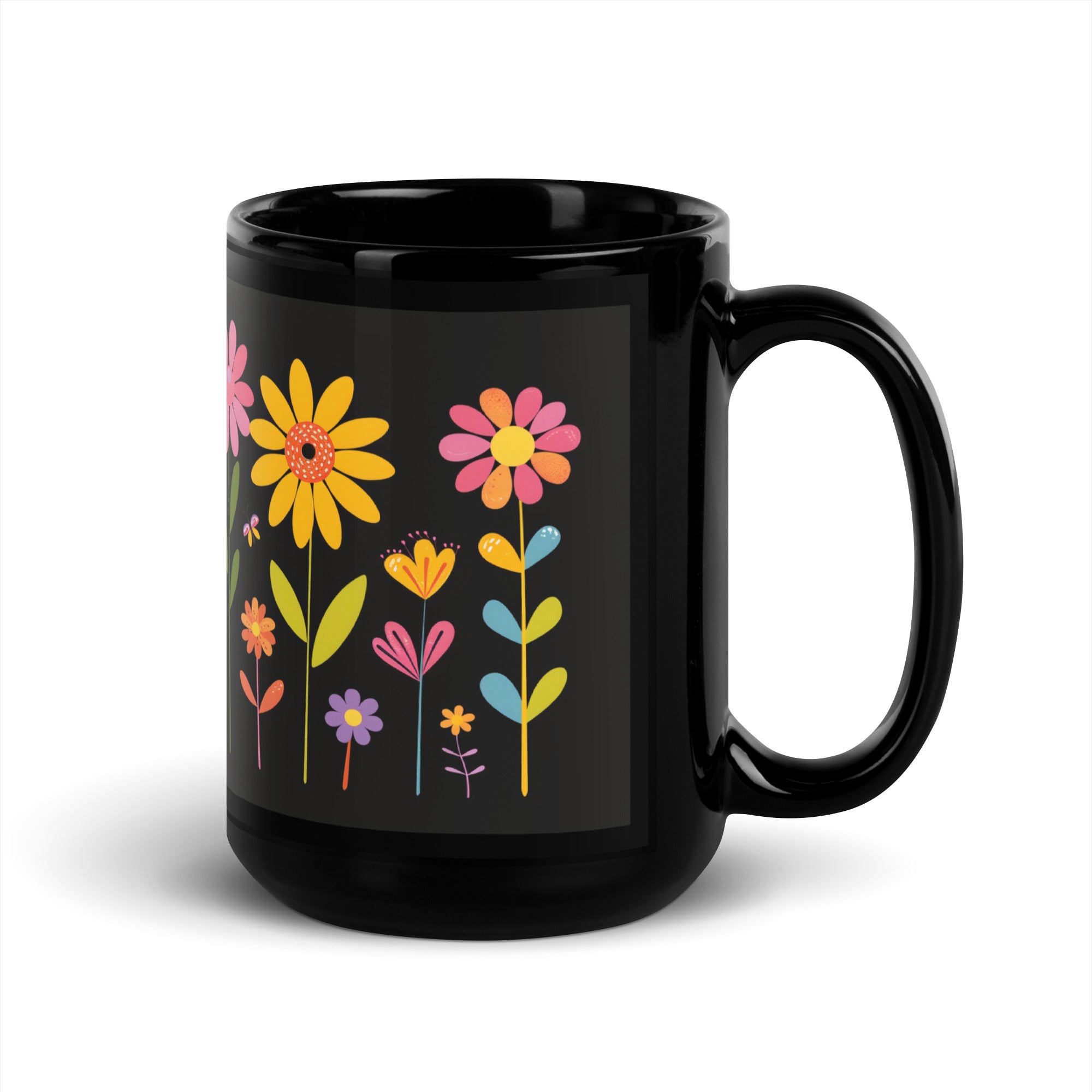 Floral Glossy Mug #2