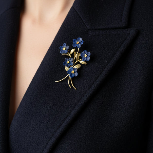 Michael Michaud Blue Violet Brooch