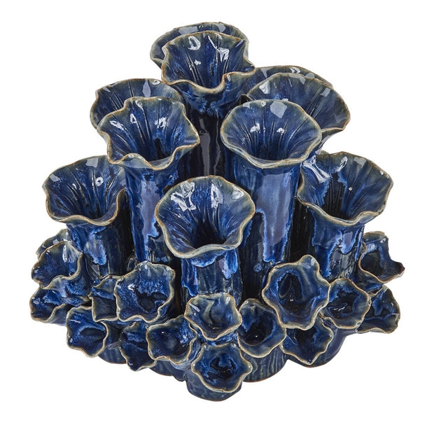 Royal Blue Coral Vase