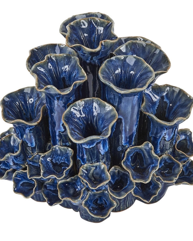 Royal Blue Coral Vase