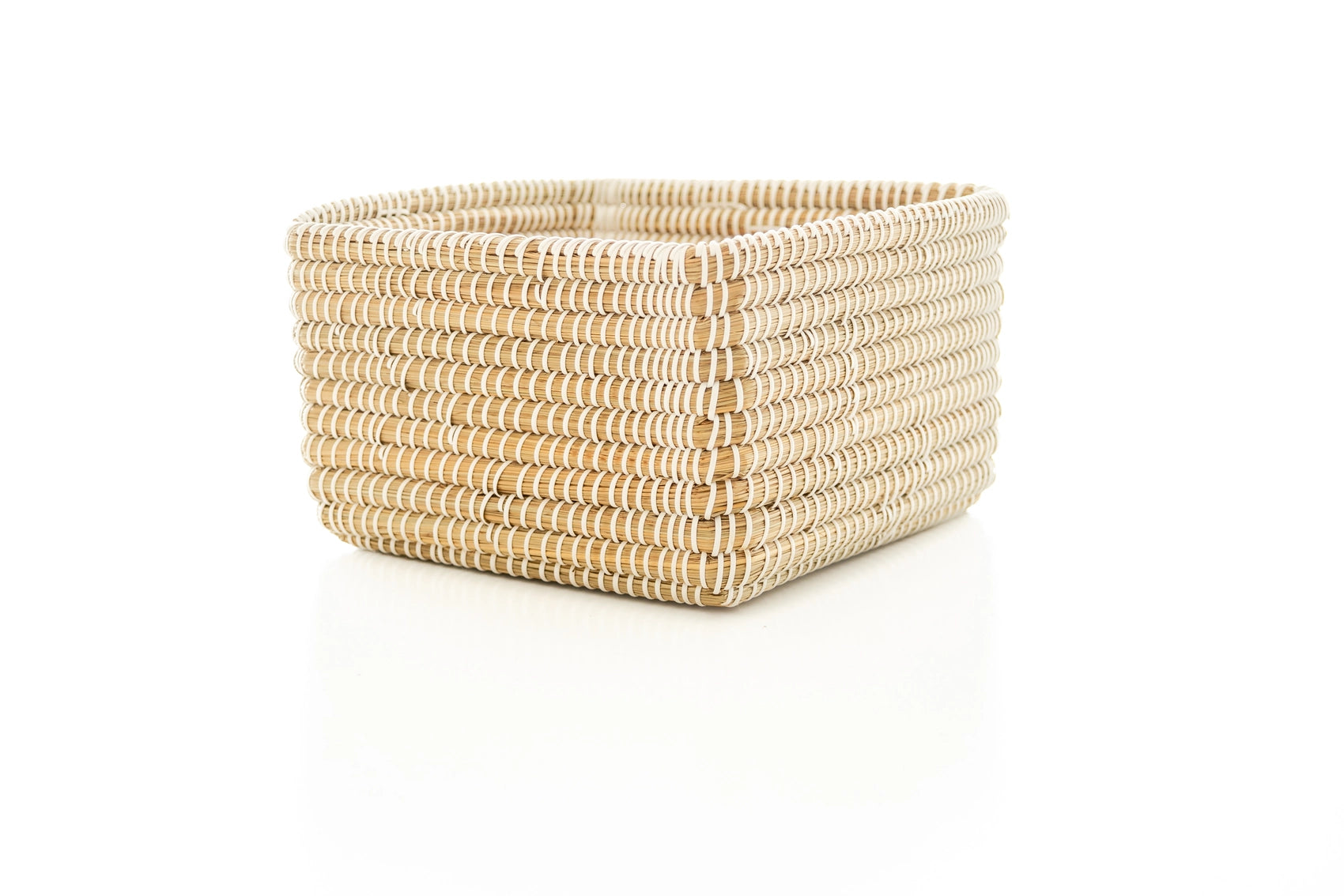 Rahab's Rope - White Wrapped Kaisa Cube - Medium