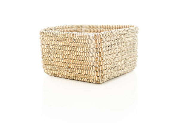 Rahab's Rope - White Wrapped Kaisa Cube - Medium