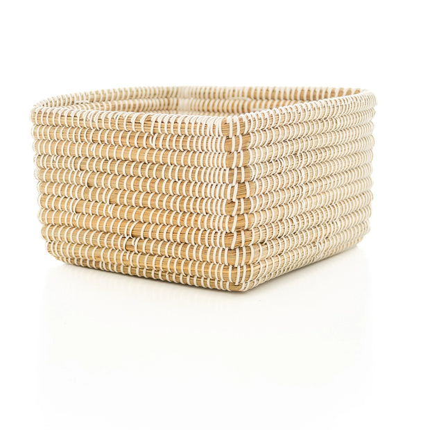 Rahab's Rope - White Wrapped Kaisa Cube - Medium