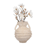 Sagebrook Home - Ceramic Paper Mache Handled Amphora Vase