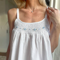 Grace White Cotton Nightgown