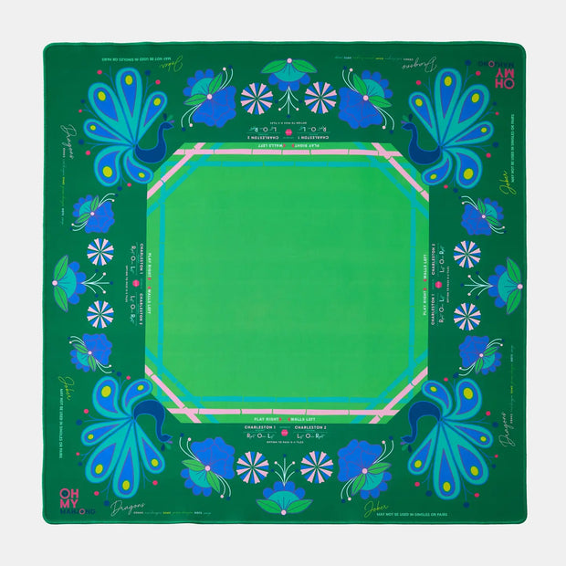 Oh My Mahjong  - Birdie Green Mahjong Mat