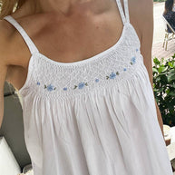 Grace White Cotton Nightgown
