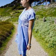 Dolma Ava Emb. Tunic Dress Chambray