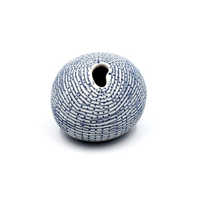 AFT Crosshatch Pebble Mini S-Handcrafted Porcelain Bud Vase