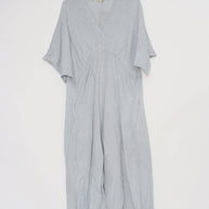 LÉA & LUC Flowing V-Neck Linen Maxi Dress