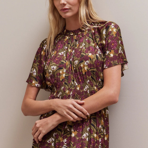 Raglan Sleeve Tier Max Dress