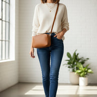 Bryan Zip Crossbody Minimal Everyday Bag