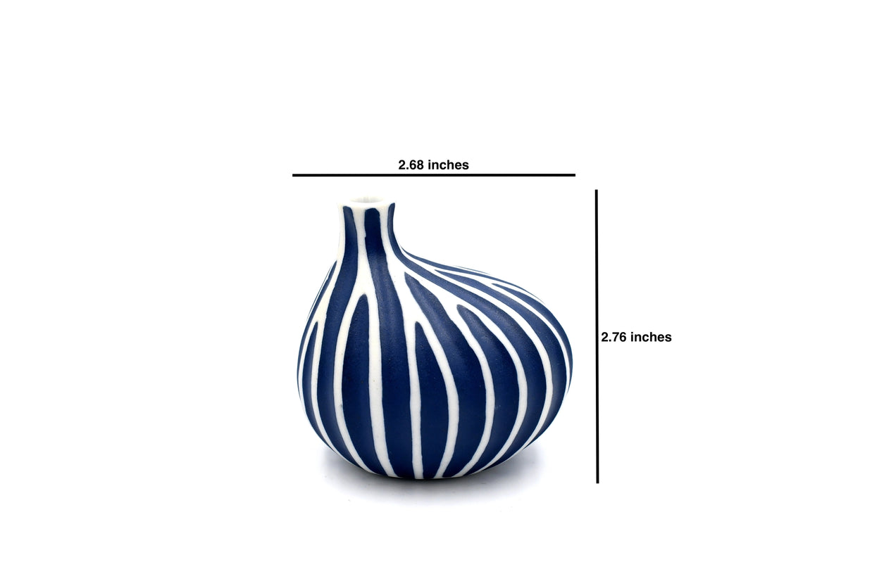AFT Omo Mini S-Handcrafted Blue Porcelain Bud Vase