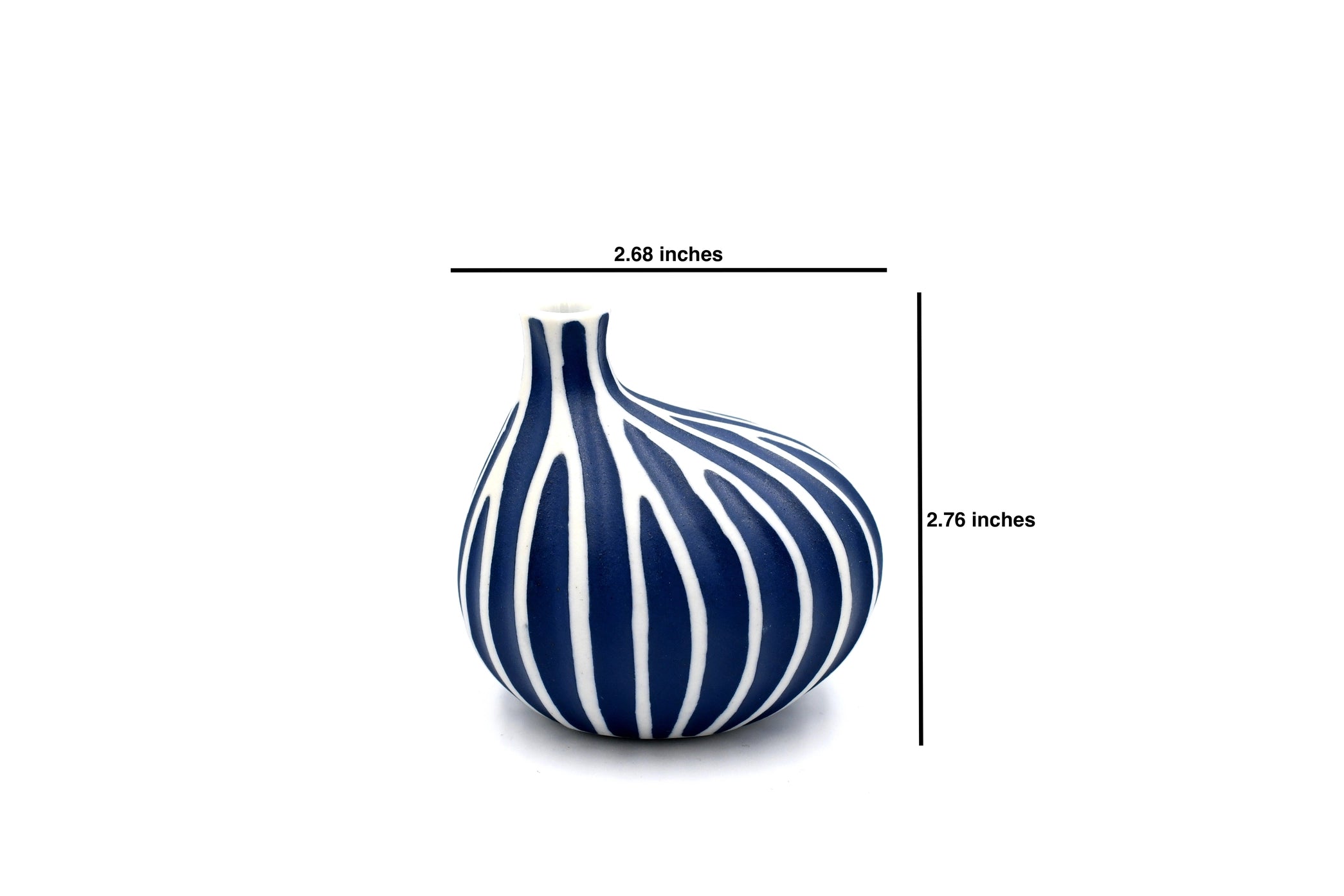 AFT Omo Mini S-Handcrafted Blue Porcelain Bud Vase