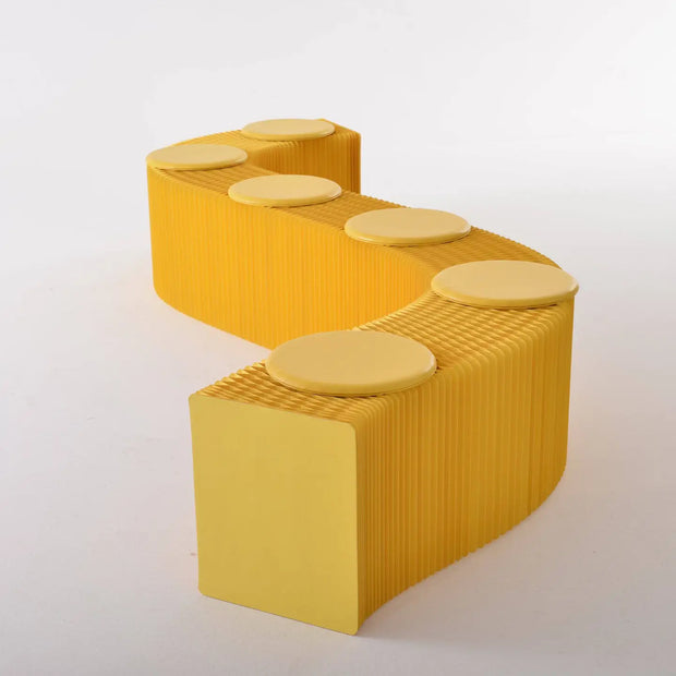 Paper Lounge - Foldable Paper Bench and Cushions
