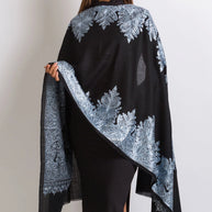 Priya Embroidered Wool Shawl