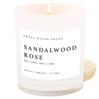 Sweet Water Decor - Sandalwood Rose 11 oz Soy Candle
