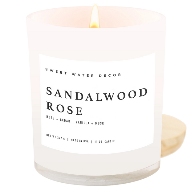 Sweet Water Decor - Sandalwood Rose 11 oz Soy Candle