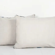Silk Ikat Velvet Lumbar Pillow Cover - Set of Two