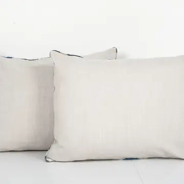 Silk Ikat Velvet Lumbar Pillow Cover - Set of Two