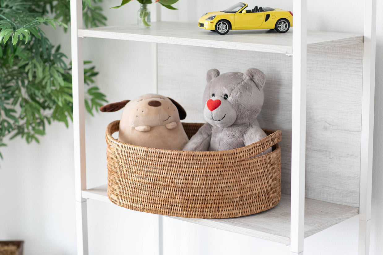 Artifacts Trading Company Rattan Oval Storage Basket