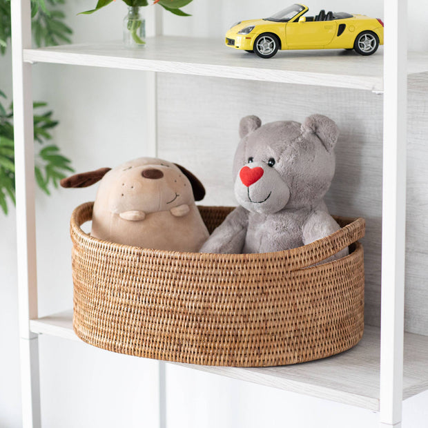 Artifacts Trading Company Rattan Oval Storage Basket