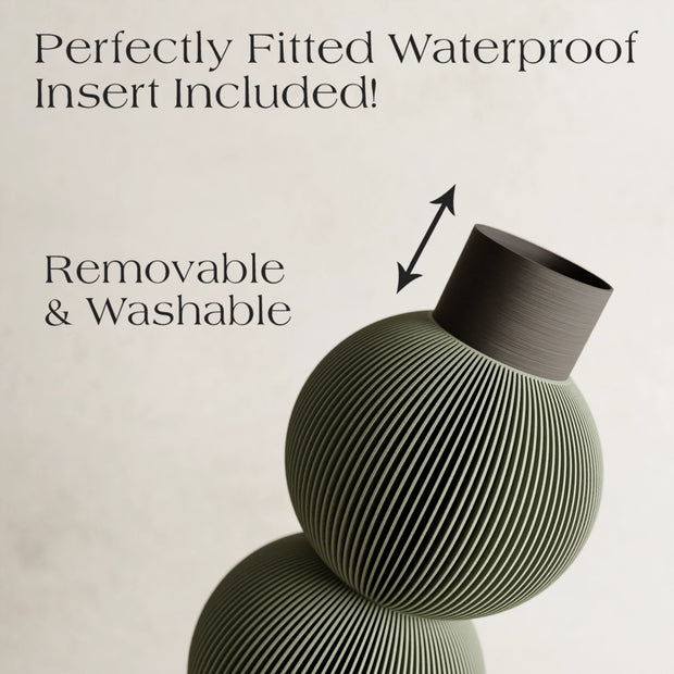 Modernized Pottery - Triple Bubble Vase