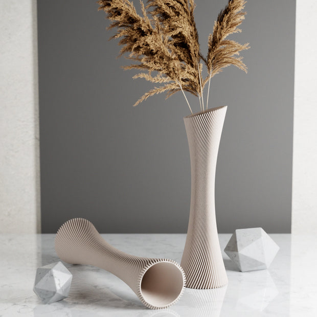 Modernized Pottery - Spiral Rose Vase