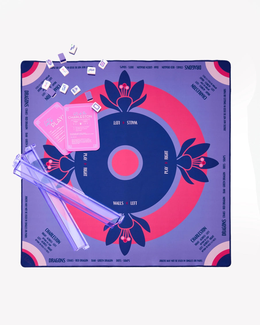 Lilac Preppy Soiree Mahjong Mat