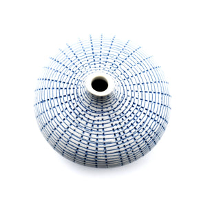 AFT Crosshatch Congo Tiny Porcelain Bud Vase