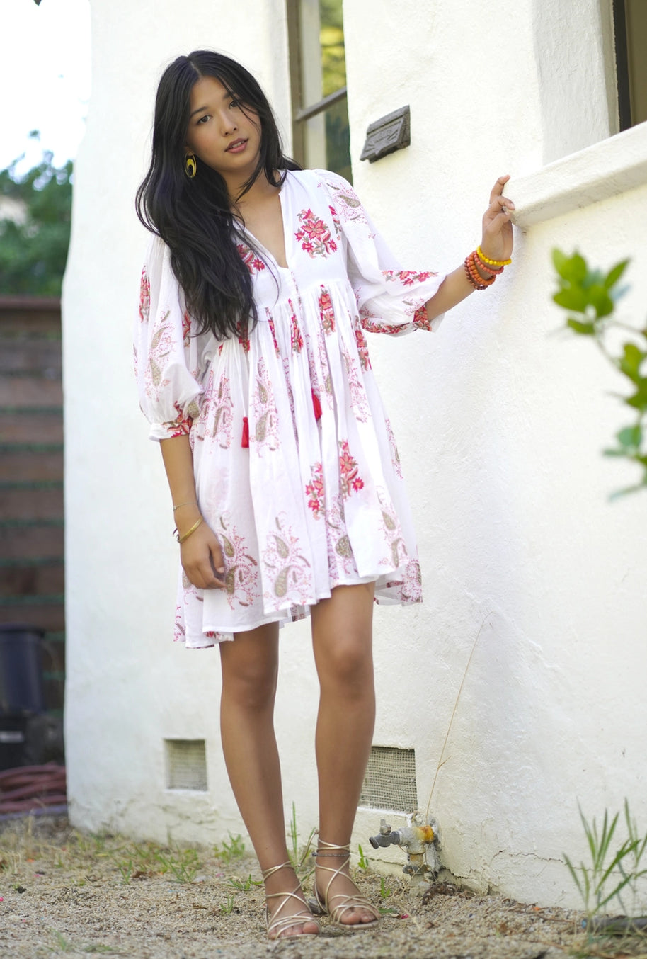 Dolma Raya Block Printed Mini Dress