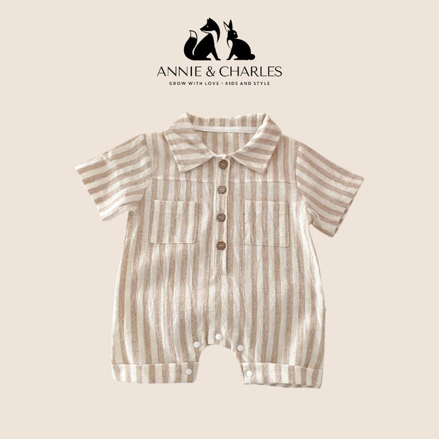 Annie & Charles® Organic Cotton Summer Striped Suit
