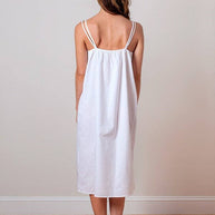 Chrissy White Cotton Nightgown