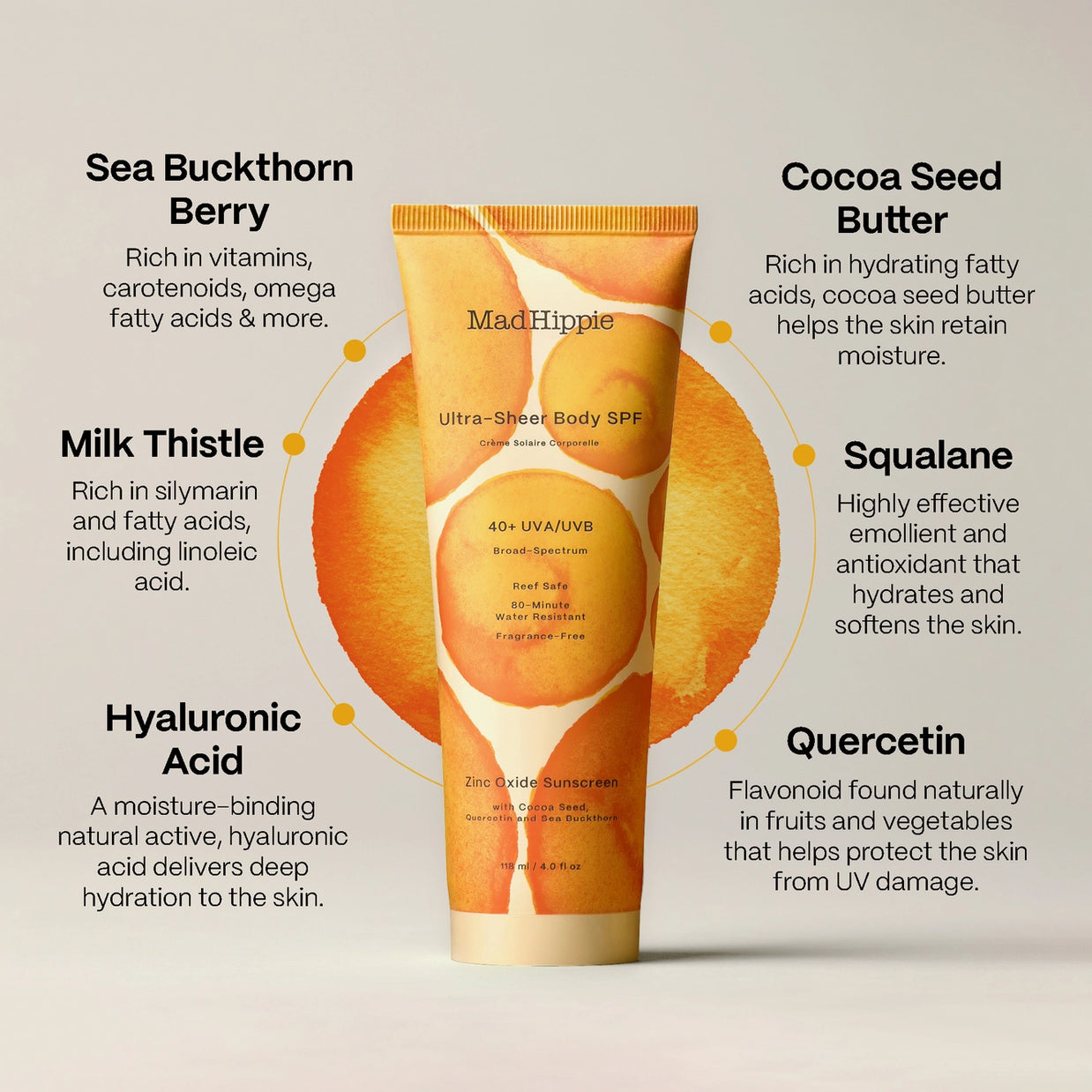 Mad Hippie Ultra-Sheer Body SPF