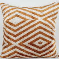 MD Home Handmade Ikat Silk/Velvet Pillowcase