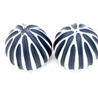 Art Floral Trading Blue Pebble Porcelain Salt and Pepper Shaker Set