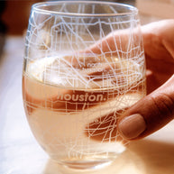 Well Told Richmond, VA City Map Stemless Wine Glass