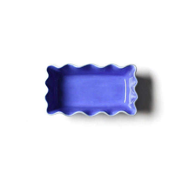 Iris Blue Ruffle Loaf Pan