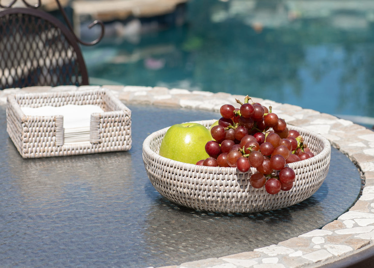 Artifacts Trading Company Rattan Everything Bowl Decorative Basket