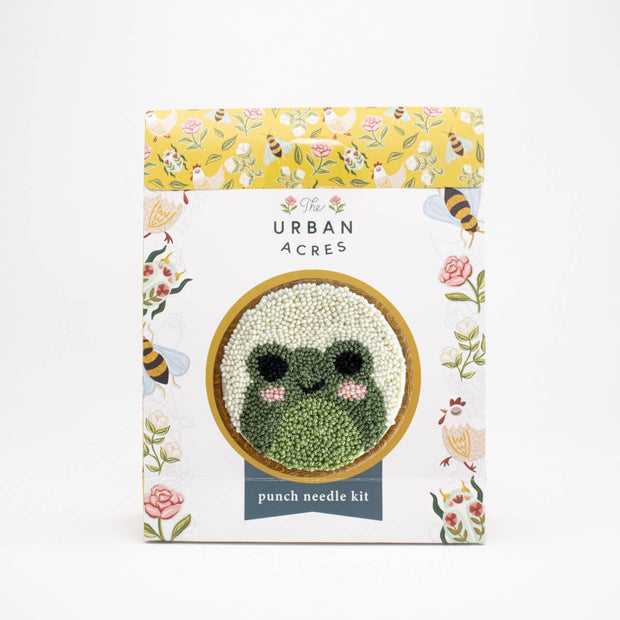 The Urban Acres Frog Punch Needle Kit