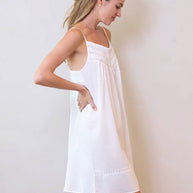 Scarlett White Cotton Nightgown