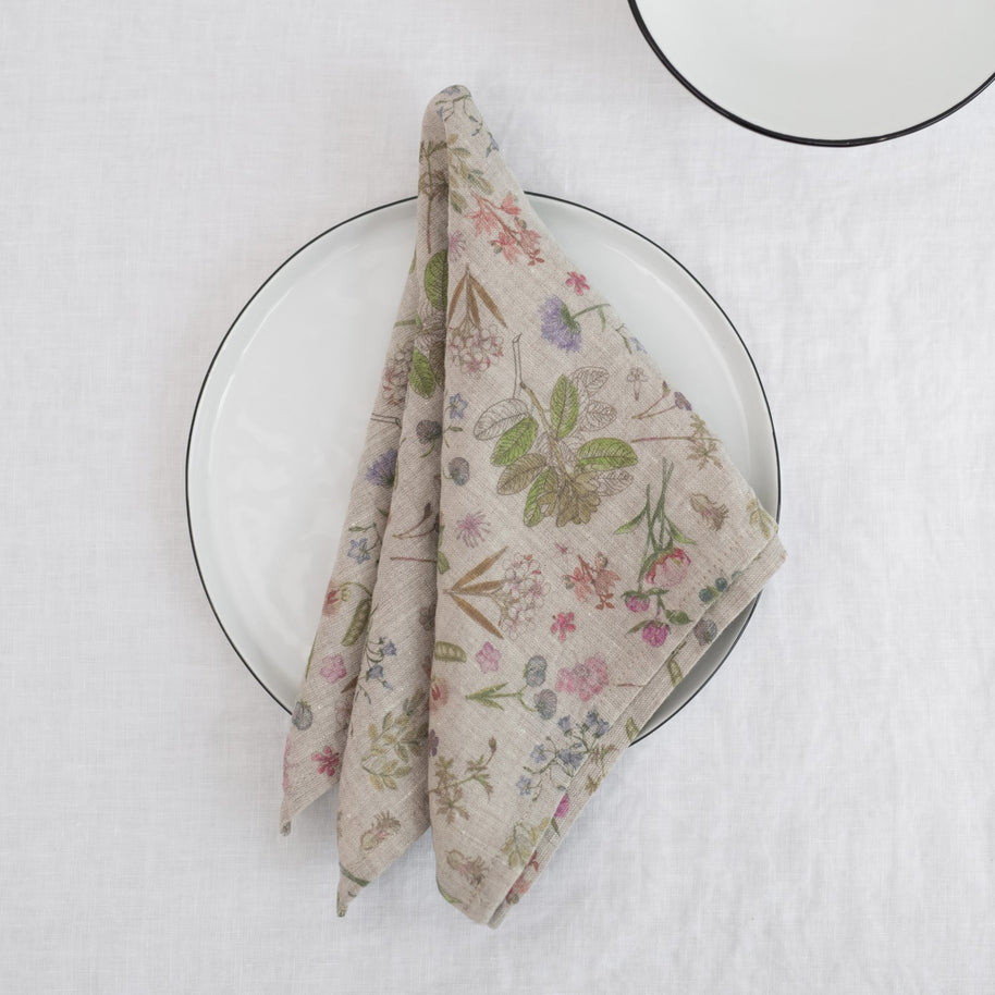 Botany 2 - Lightweight Linen Napkins Set of 2