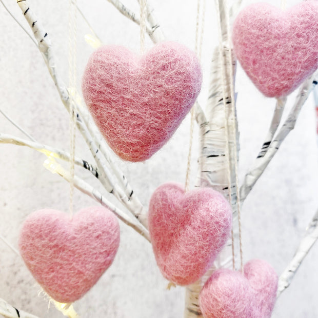 Felt Heart Ornament Singles