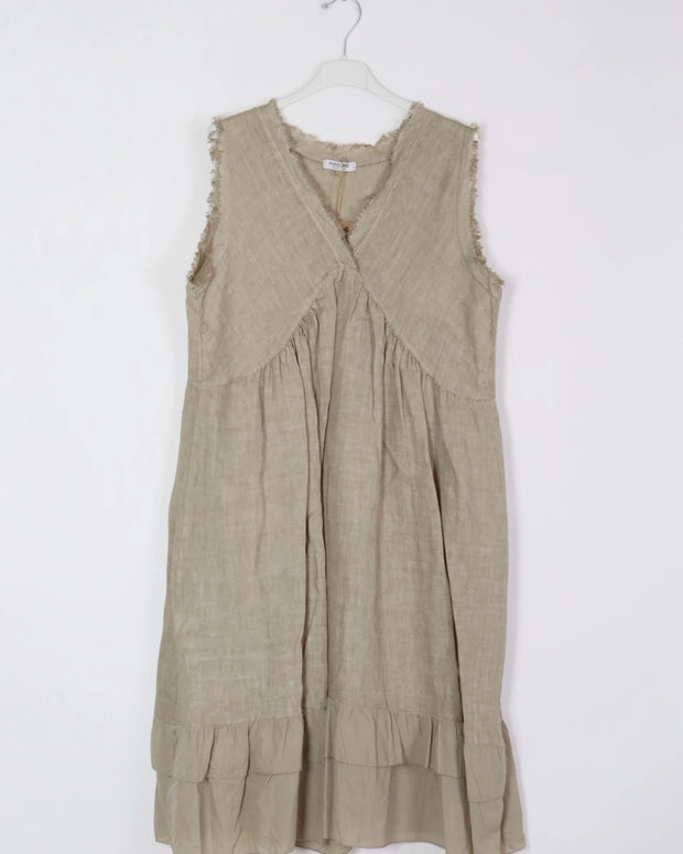 LÉA & LUC -  Linen Short, Sleeveless Dress