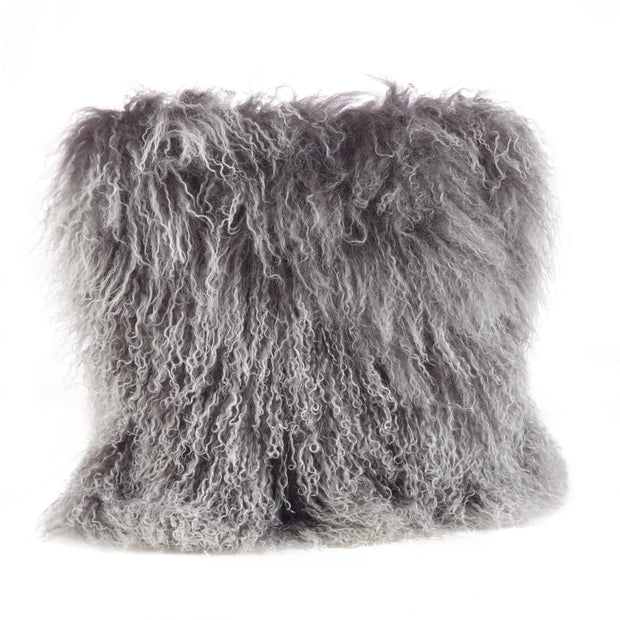 Mongolian Lamb Fur Pillow - Poly Filled