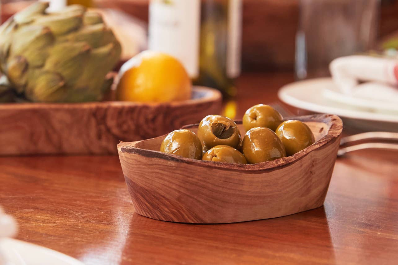 Verve Culture Italian Olivewood Small Serving Bowl