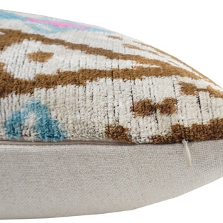 MD Home Handmade Ikat Silk/Velvet Pillowcase