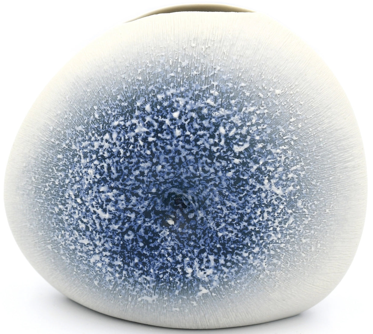 AFT Blue & White Diva Round Mini S-Handcrafted Porcelain Bud Vase